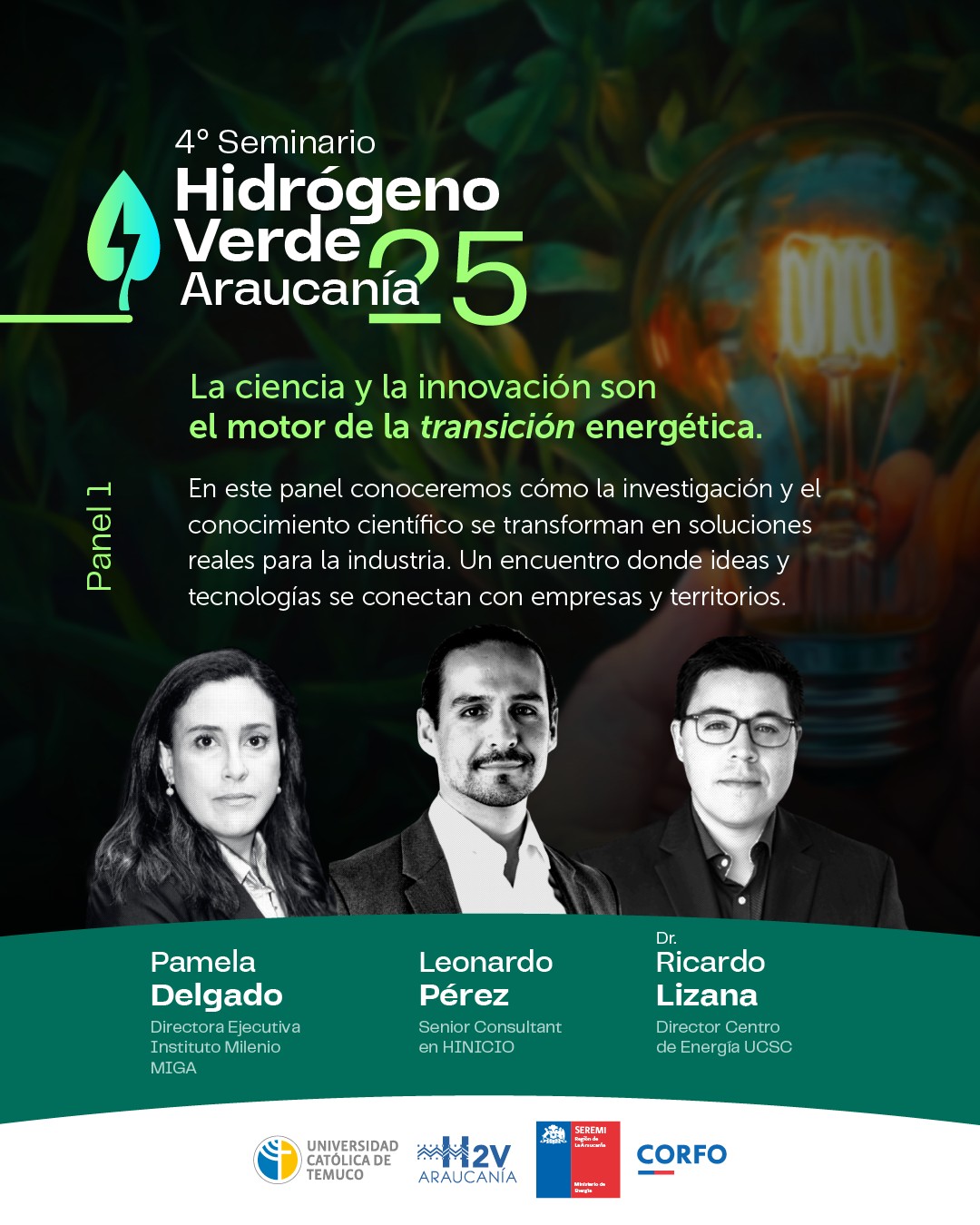 INSCRÍBETE EN LA 4A VERSIÓN DEL SEMINARIO DE HIDRÓGENO VERDE ARAUCANÍA
