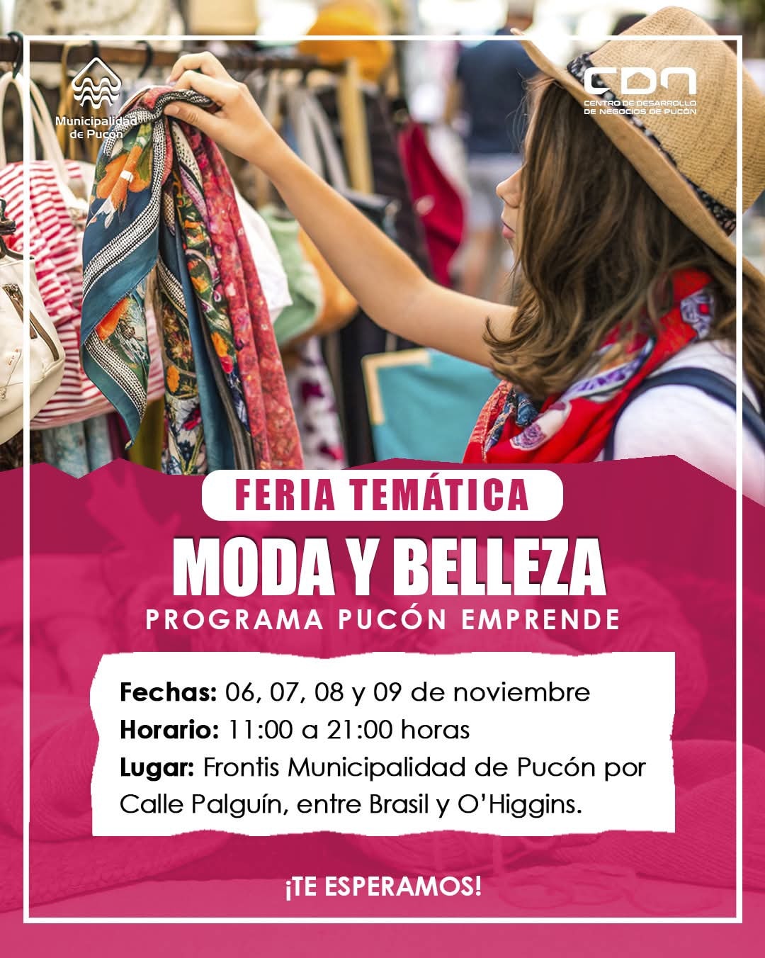 ESTA SEMANA FERIA PUCÓN EMPRENDE DE MODA Y BELLEZA