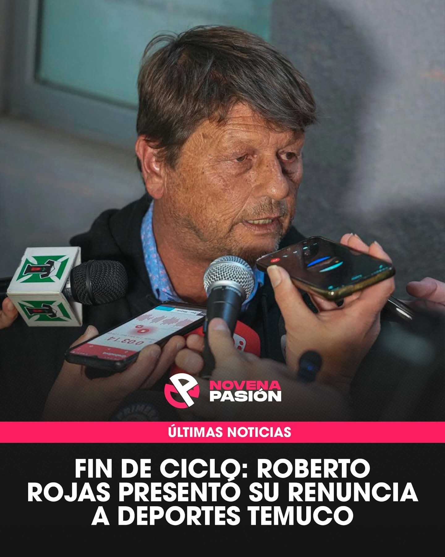 ROBERTO ROJAS PRESENTÓ SU RENUNCIA A DEPORTES TEMUCO