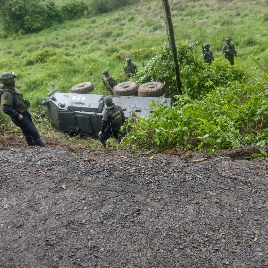 𝐄𝐑𝐂𝐈𝐋𝐋𝐀, VOLCAMIENTO DE UN CARRO POLICIAL PERTENECIENTE AL COP DE PAILAHUEQUE