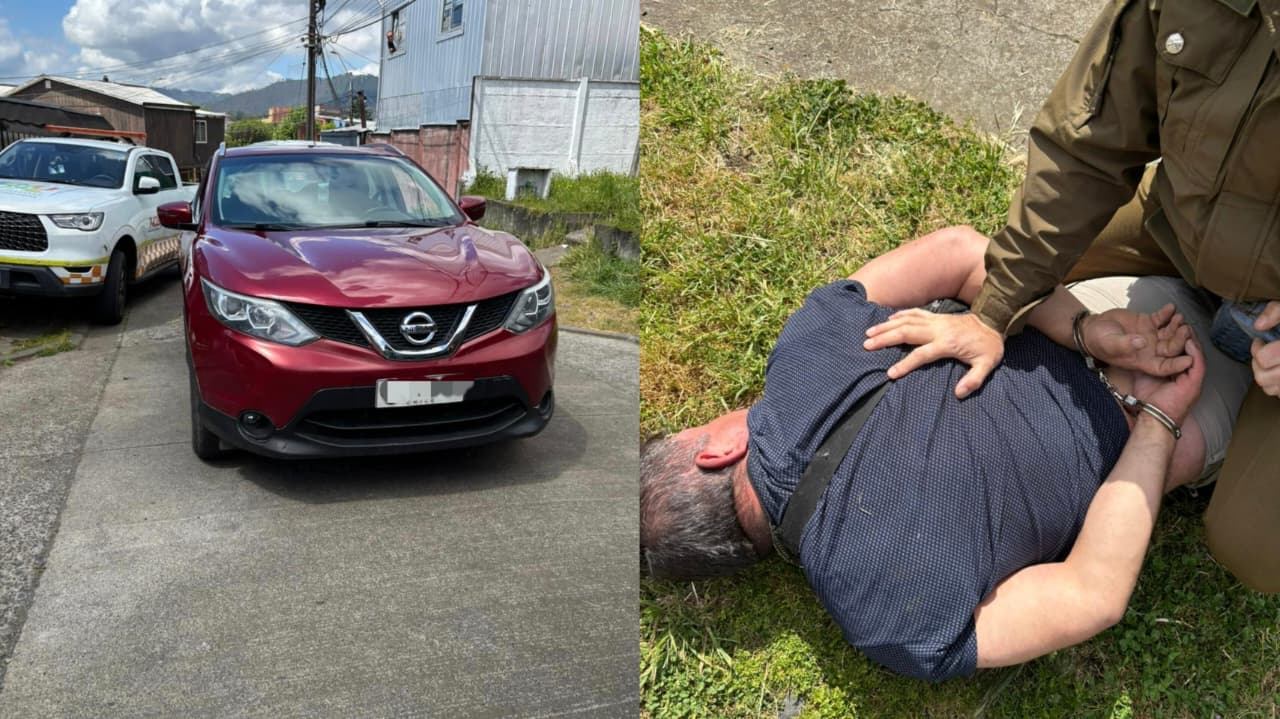 QUIZÁS AHORA SÍ SE REINSERTA EN LA SOCIEDAD: DELINCUENTE CON 34 DETENCIONES CAE ESTA TARDE EN TEMUCO, CON AUTO ROBADO