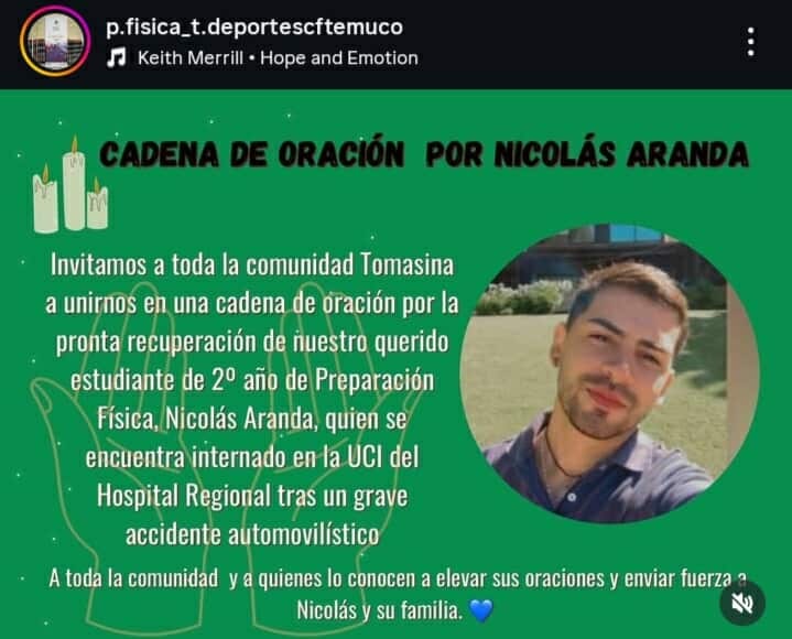 SERVICIO DE UTILIDAD PÚBLICA – «CADENA DE ORACIÓN POR NICOLÁS ARANDA»