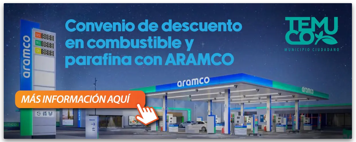 CONVENIO COMBUSTIBLE Y PARAFINA ENTRE ARAMCO Y MUNUICIPALIDAD DE TEMUCO