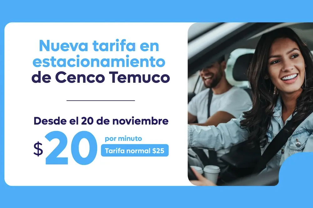 MALL PORTAL TEMUCO COMENZARÁ A COBRAR POR ESTACIONARSE A COMPRARLES