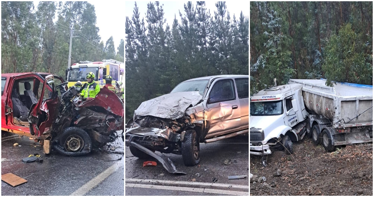 Al menos tres lesionados tras colisión en ruta entre Los Sauces con Purén: tránsito está interrumpido.