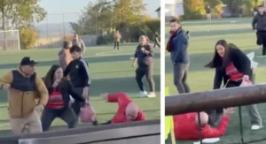 Brutal pelea en partido de fútbol en la comuna de Nueva Imperial, deja varios lesionado.