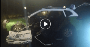 Carabinera queda atrapada al interior de vehículo policial tras colisión en Villarrica: «Fue rescatada»