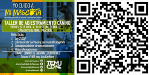 ¡Inscríbete en una nueva Jornada del taller de Adiestramiento Canino en la ciudad de Temuco!