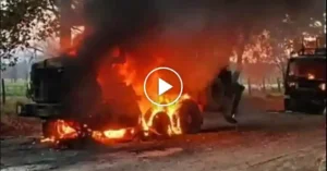 Gobierno tilda de «respuesta desesperada de grupos violentos» quema de dos camiones en Victoria.