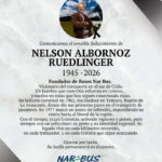 Comunicamos el sensible fallecimiento de Don Nelson Albornoz Ruedlinger (Q.E.P.D.)