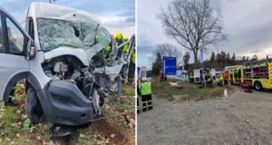 Fatal accidente en Ruta 5 Sur en Gorbea dejó un muerto y dos personas atrapadas en furgón siniestrado.