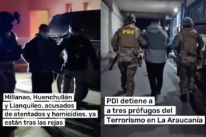 P.D.I. y Carabineros de Chile detienen a dos comuneros mapuche vinculados a la «RMM en Victoria».