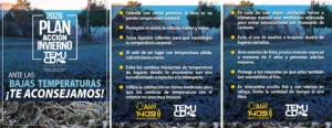 ¡Ante las bajas temperaturas, nos cuidamos entre todos!