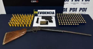 El arsenal oculto en Lumaco: «PDI incauta armamento no inscrito y munición de guerra en pleno corazón rural».